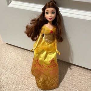 Disney Princess Belle Doll in Golden Dress